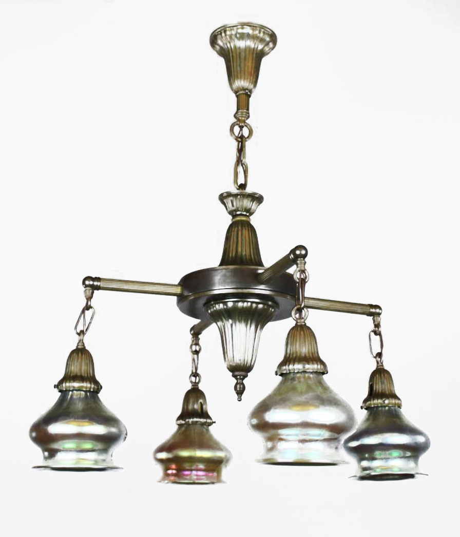 Antique Sheffield Light Fixture Modernism